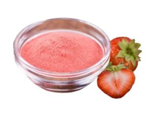 Freeze-Dried Strawberry powder is made from high-quality freeze-dried strawberries that are ground into a fine powder, resulting in powder packed with that intense strawberry flavor!