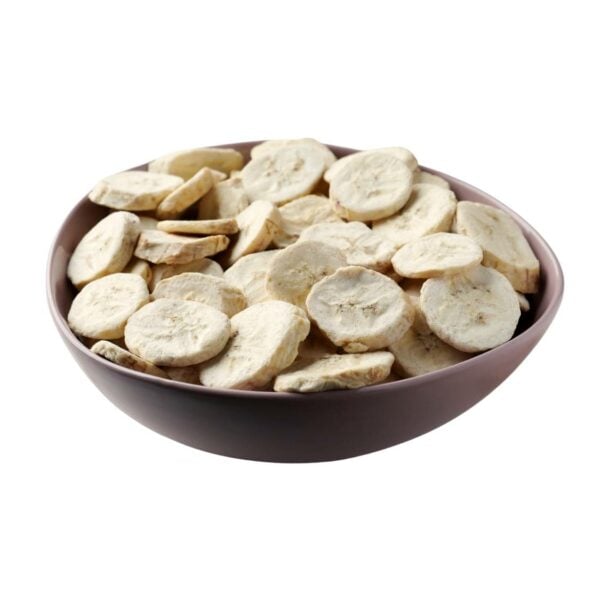 Our freeze-dried slices capture the essence of bananas in a convenient form. Snack smart with our Freeze-Dried Banana Slices. Enjoy them as a standalone snack, add them to your breakfast cereal or yogurt for a burst of fruity goodness, or sprinkle them over ice cream for a deliciously crunchy topping.
