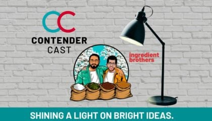 Blog Contender Cast Podcast flyer with Ingredient Brothers Logo and Illustration (4)