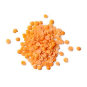 Orange colored lentils