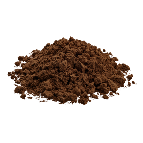 Dark brown powder in a heap