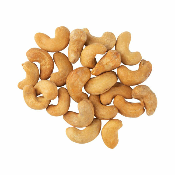 Cashew nuts from the top view