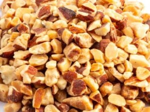 Diced Almond nuts.