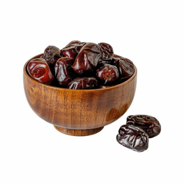 Dates in a wooden bowl