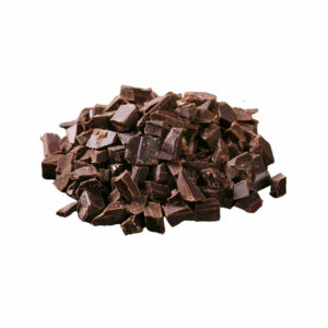 Brown, chocolate-like pieces.