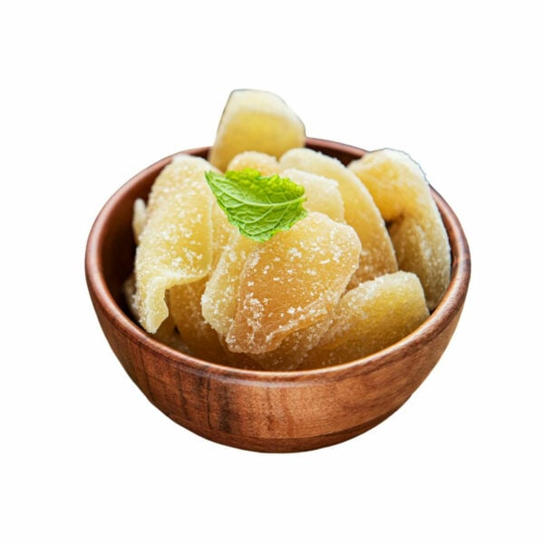 Dried ginger in a bowl