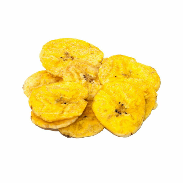 Golden slices of plantain