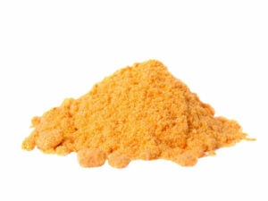 Orange powder in a heap.